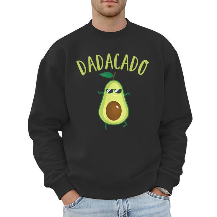 Dadacado Cute Daddy Avocado Pregnant Dad Father Day Men Sweatshirt