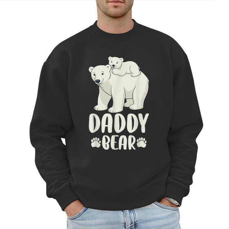 Daddy Bear And Cub Polar Bear Men Sweatshirt