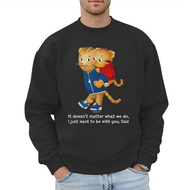 Daniel And Dad Tiger Dark Shirt Men Sweatshirt