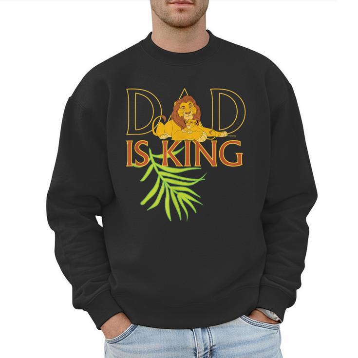 Disney The Lion King Dad Is King Mufasa & Simba Father's Day Men Sweatshirt