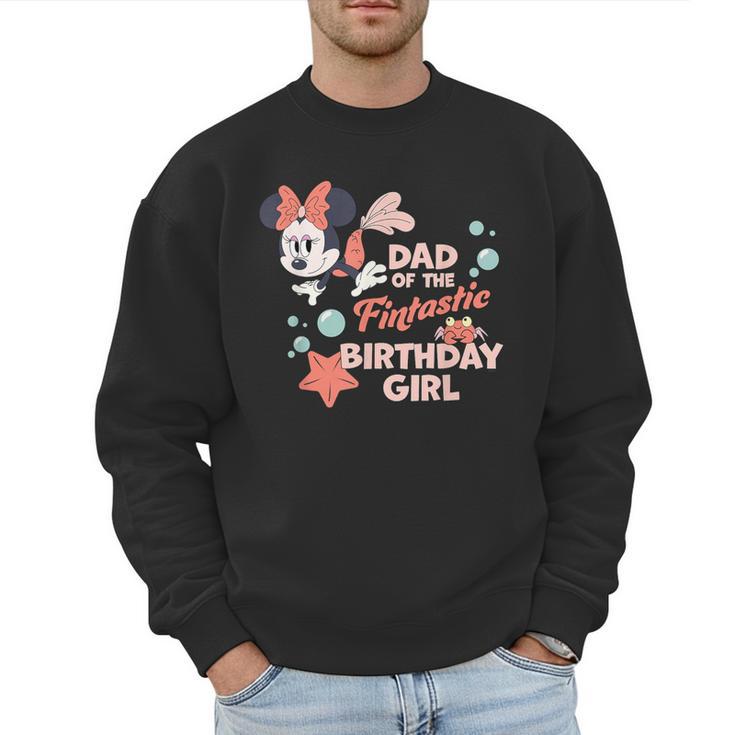 Disney Minnie Mouse Mermaid Dad Of The Birthday Girl Men Sweatshirt