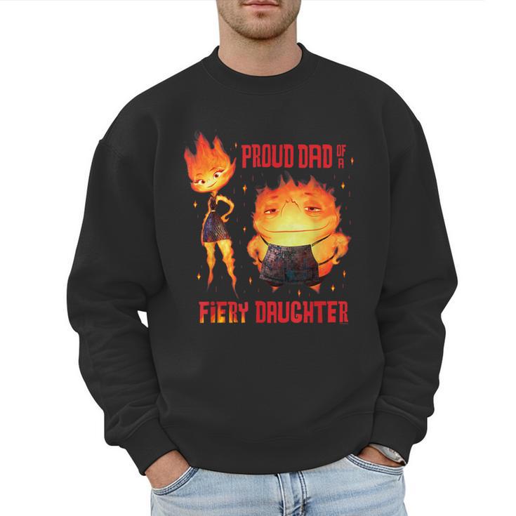 Disney And Pixar’s Elemental Proud Dad Of a Fiery Daughter Men Sweatshirt
