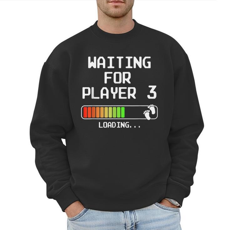 Expectant Dad To Be Gamer Pregnancy Announcement Player 3 Men Sweatshirt