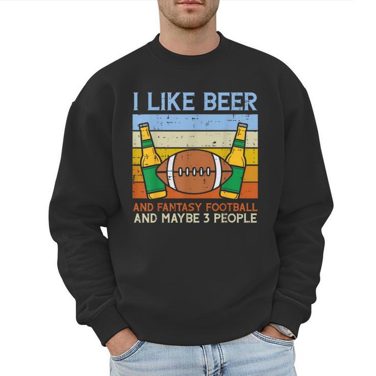 I Like Fantasy Football 3 People Draft Party Dad Men Men Sweatshirt