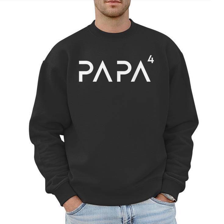 Father Of 4 Kids Dad Squared Dad To The Fourth Power Men Sweatshirt