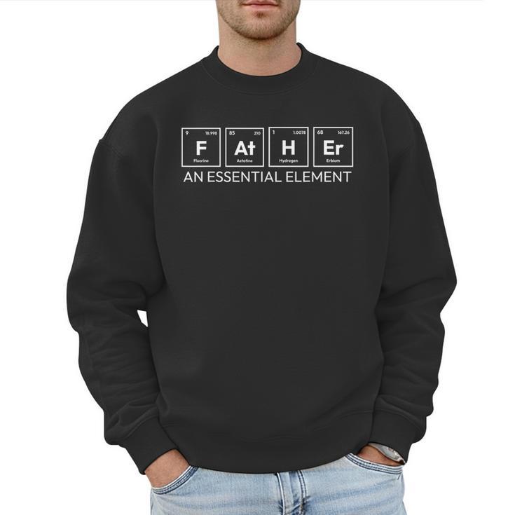 Father Periodic Table Element Chemistry Science Dad Men Sweatshirt
