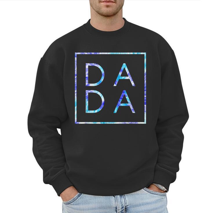 Father's Day For New Dad Dada Him Papa Tie Dye Dada Small Men Sweatshirt