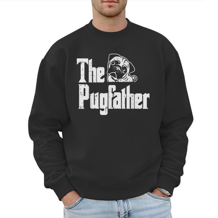 Fathers Day The Pug Father Pug Daddy Papa Fur Dad Dog Owner Men Sweatshirt