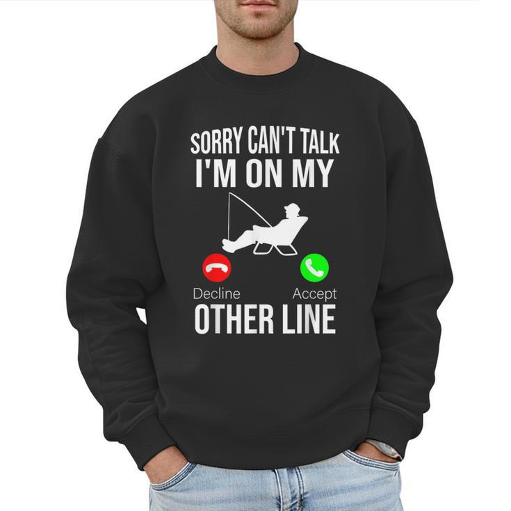 Fishing Dad Men Reel Cool Fish Bass Fishing Men Sweatshirt