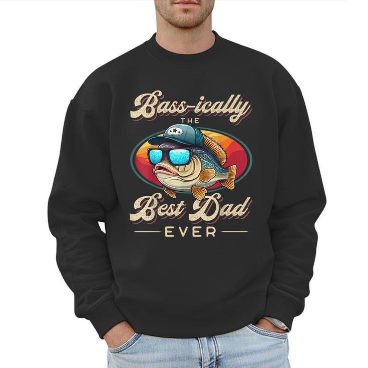 Fishing Father's Day Dad Fisherman Birthday Graphic Men Sweatshirt