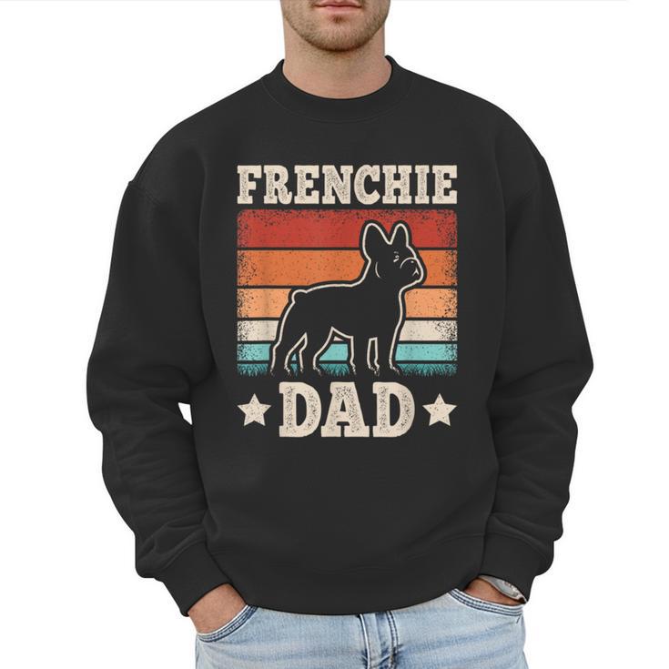Frenchie Dad Retro French Bulldog Lover Daddy Men Men Sweatshirt
