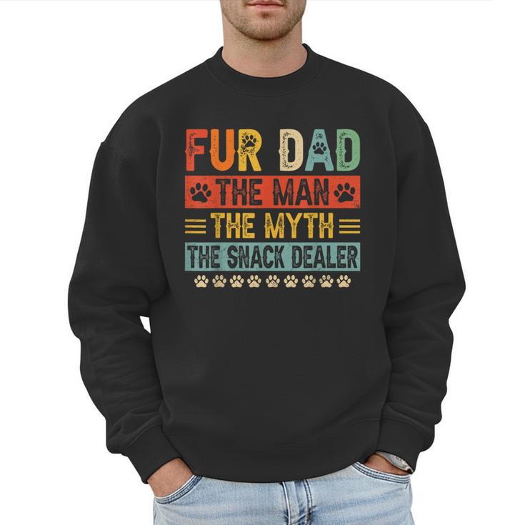 Fur Dad Man Myth Snack Dealer Paw Cat Dog Father's Day Men Sweatshirt