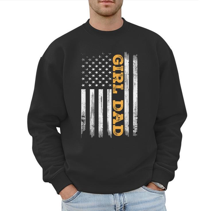 Girl Dad Father's Day Dad Daughter Dad Of Girls Outnumbered Men Sweatshirt