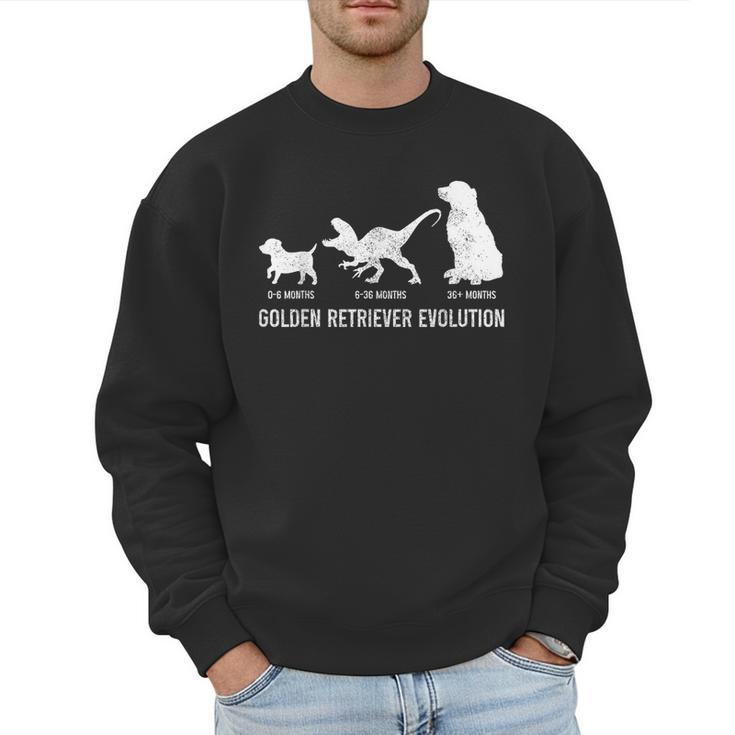 Golden Retriever Mom Dad Puppy Dog Owner Dog Lover Men Sweatshirt