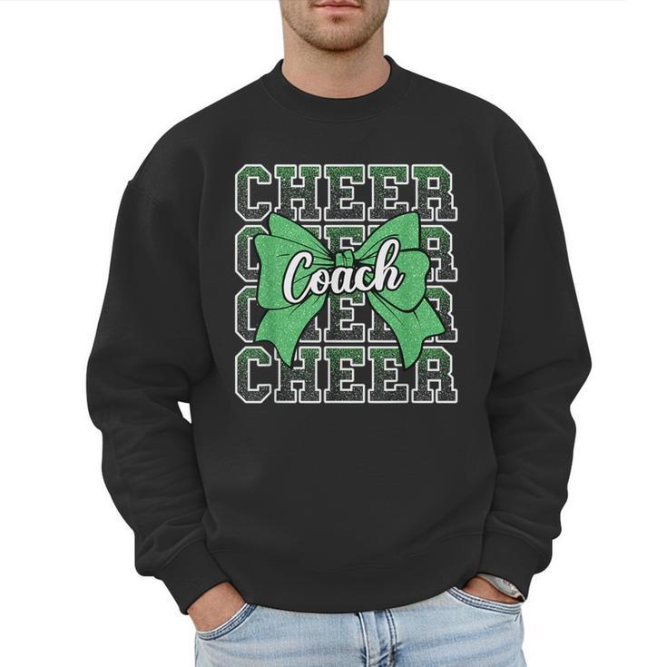 Green Sport Loud Proud Cheer Coach Dad Father's Day Men Sweatshirt