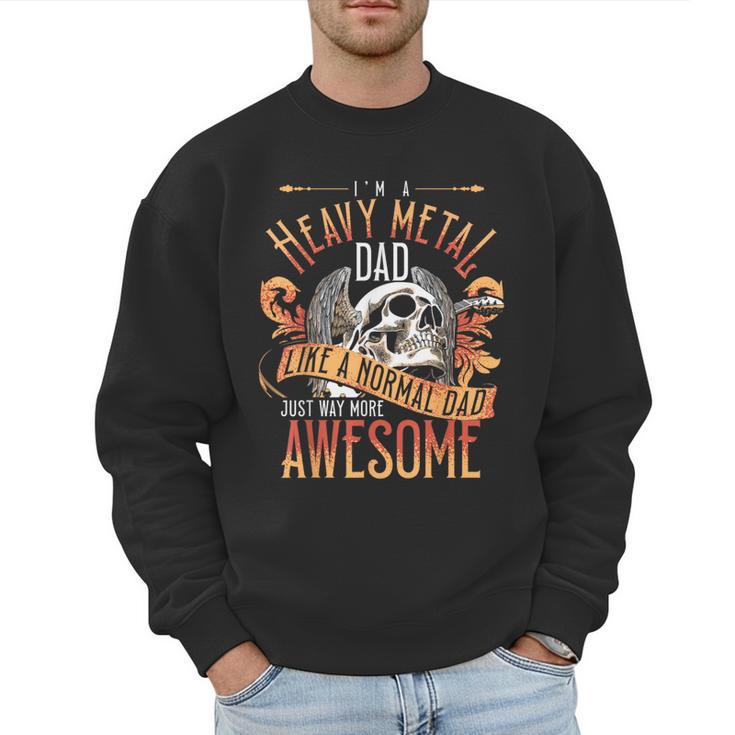 Heavy Metal Cooler Dad Punk Rock Music Lover Men Sweatshirt