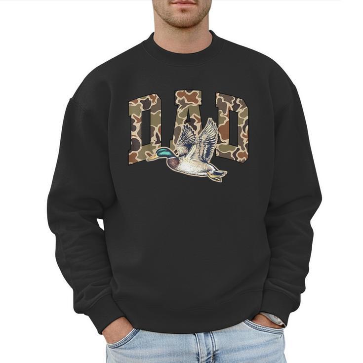 Hunting Dad Duck Camouflage Camo Preppy Camo Dad Camo Men Sweatshirt