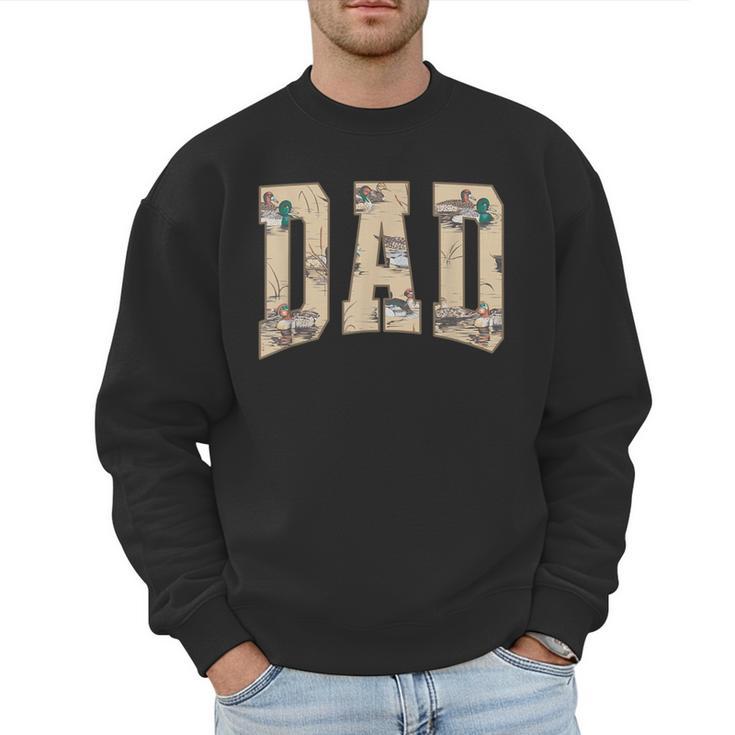 Hunting Dad Duck Camouflage Camo Waterfowl Duck Camo Men Men Sweatshirt