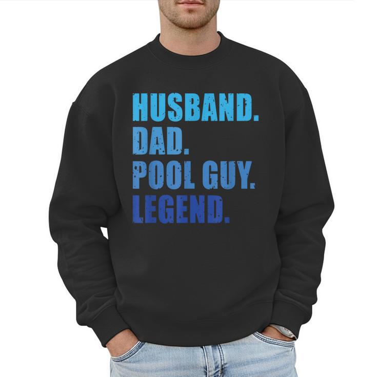 Husband Dad Pool Guy Legend Men Men Sweatshirt