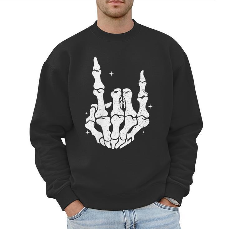 Just A Dad Who Always Came Back 2 Sided Skeleton Men Sweatshirt
