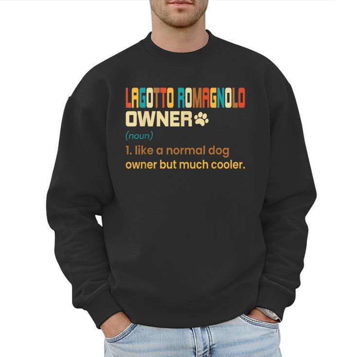 Lagotto Romagnolo Vintage Retro Dog Mom Dad Men Sweatshirt