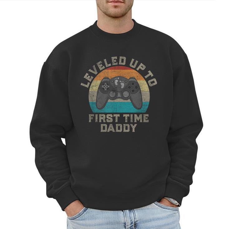 I Leveled Up To First Time Daddy Soon To Be Dad Men Sweatshirt