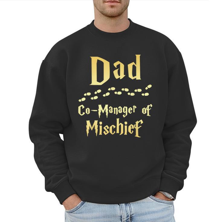Magical Dad Manager Of Mischief Birthday Family Matching Men Sweatshirt