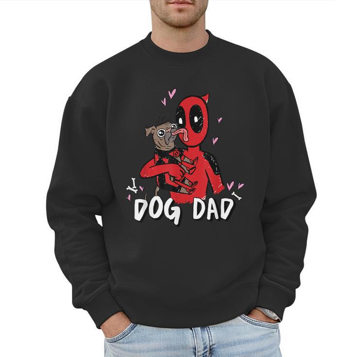 Marvel Super Heroes Pets Deadpool Loves Dogpool Dog Dad Men Sweatshirt
