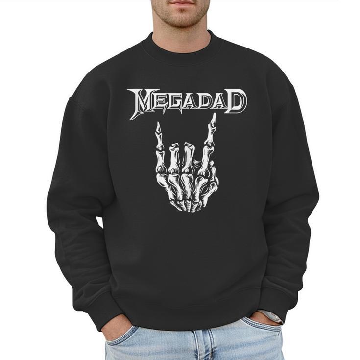 Megadad Retro 90s Hard Rock Band Heavy Metal Father's Day Men Sweatshirt