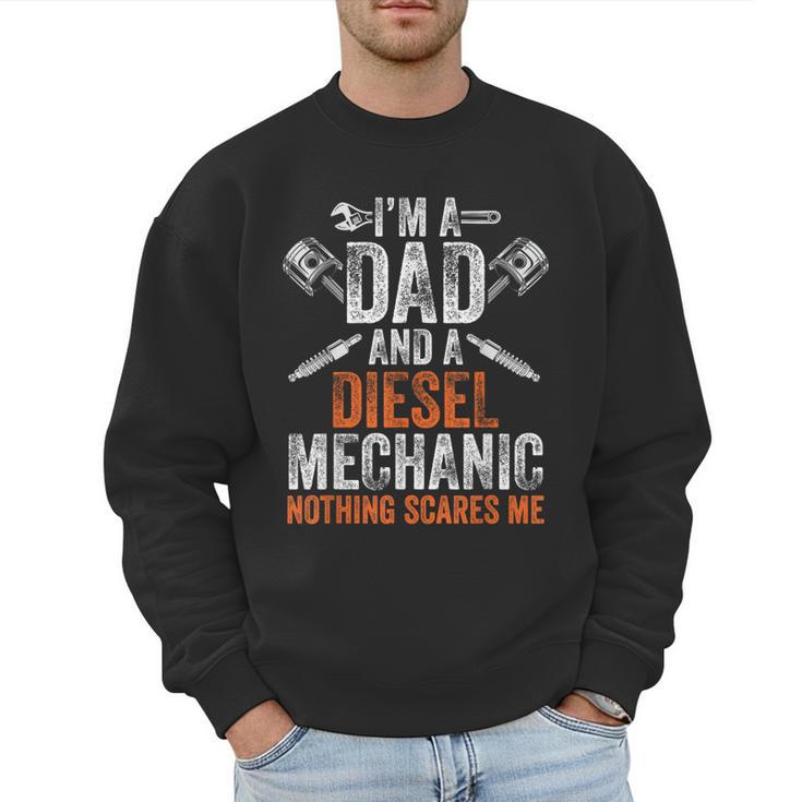 For Men Father's Day Halloween Diesel Mechanic Dad Men Sweatshirt
