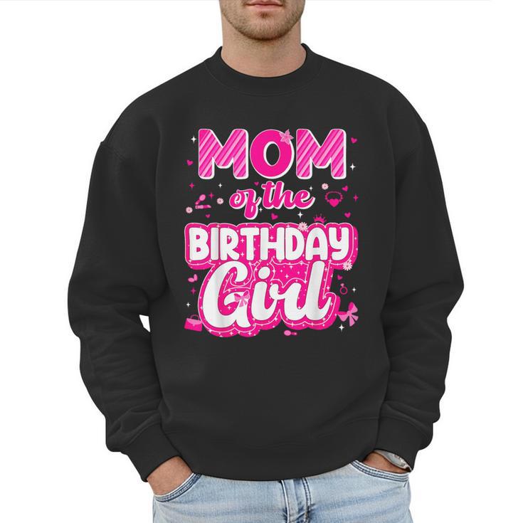 Mom And Dad Birthday Girl Family Matching Party Decorations Men Sweatshirt