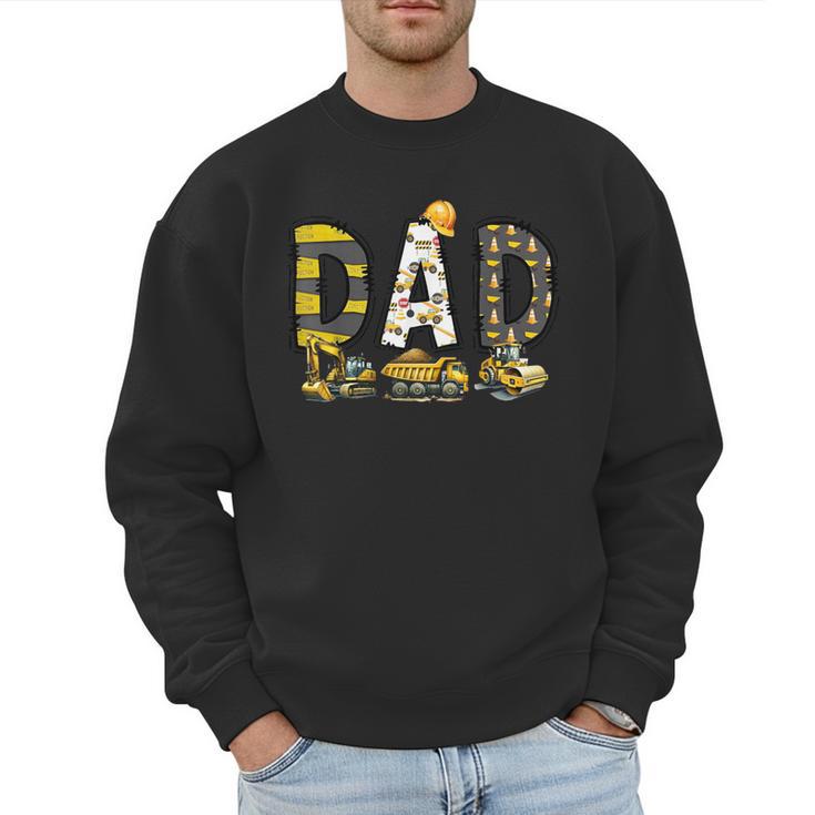 Mom And Dad Construction Birthday Boys Toddler Kids Family Men Sweatshirt