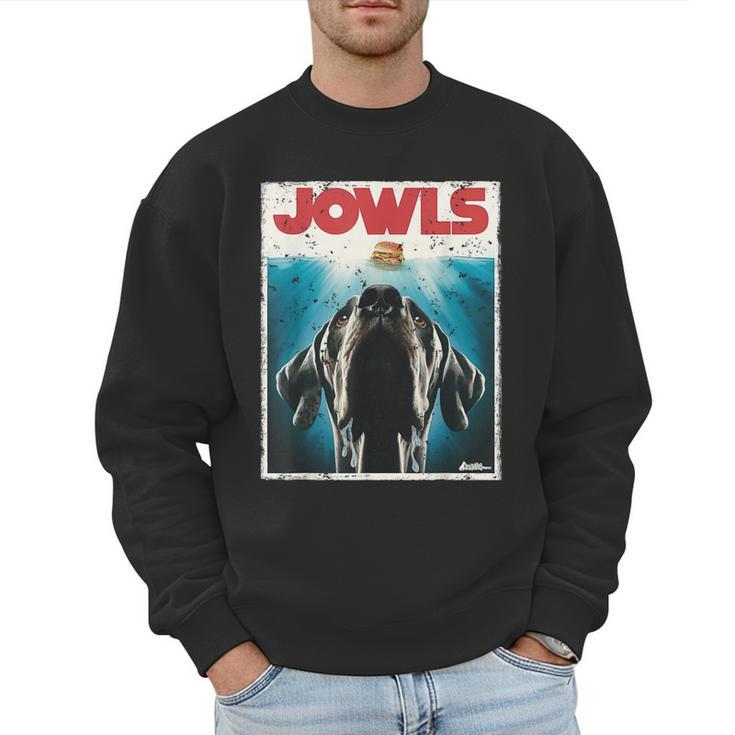 MonsterMuttz Great Dane Jowls Paws Top Drooling Dog Mom Dog Dad Men Sweatshirt