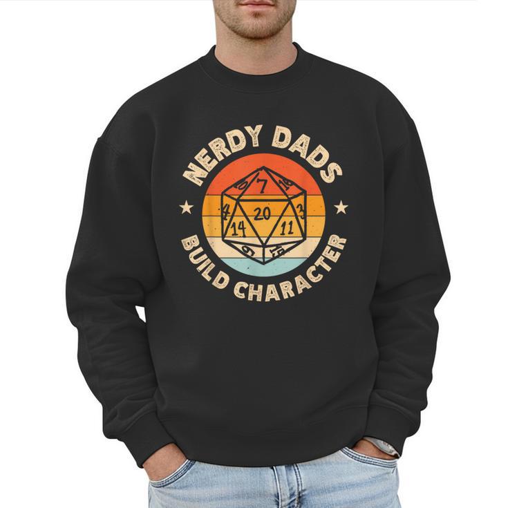 Nerdy Dads Build Character Men Sweatshirt
