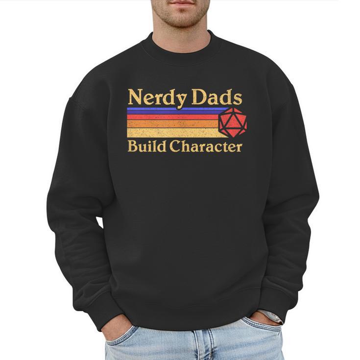 Nerdy Dads Dice For Tabletop RPG New Father Men Sweatshirt