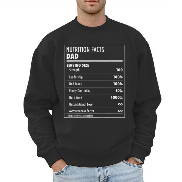 Nutrition Facts Dad Father's Day Shirt For Men Dad Men Sweatshirt