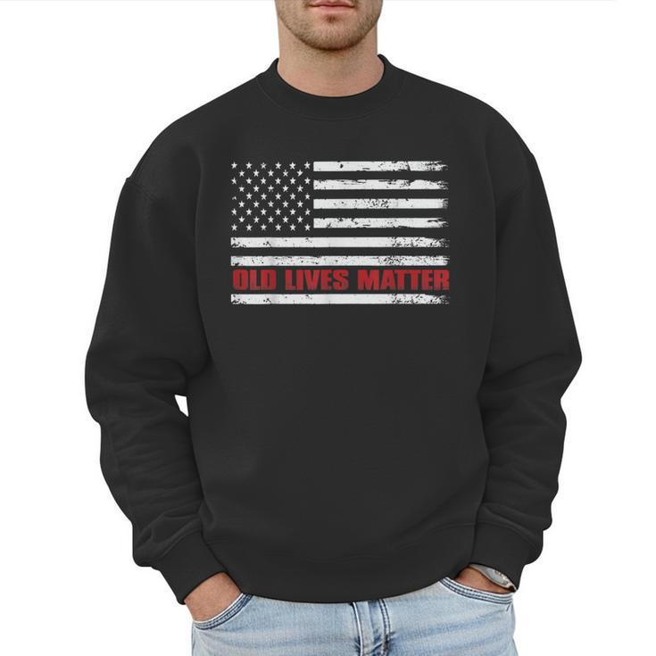 Old Lives Matter Tshirt 60th Birthday For Men 50th Dad Men Sweatshirt