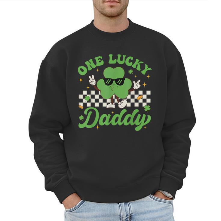 One Lucky Daddy St Patricks Day Dad Father Men Sweatshirt