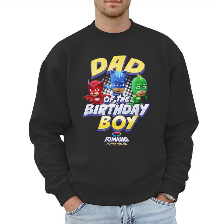PJ Masks Group Shot Dad Of The Birthday Boy Logo Men Sweatshirt