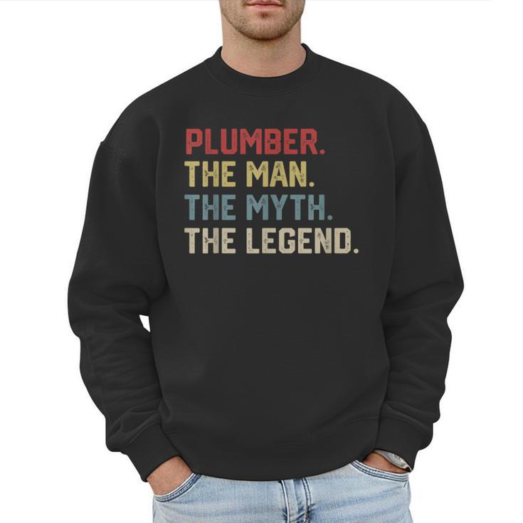 Plumber The Man The Myth The Legend Dad Hero Men Sweatshirt