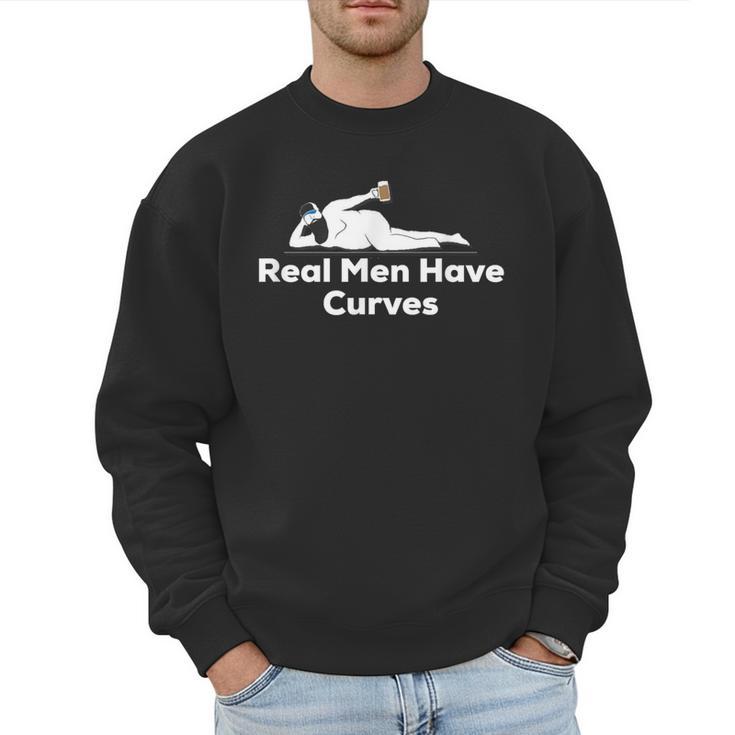 Real Men Have Curves Dad Body Men Sweatshirt