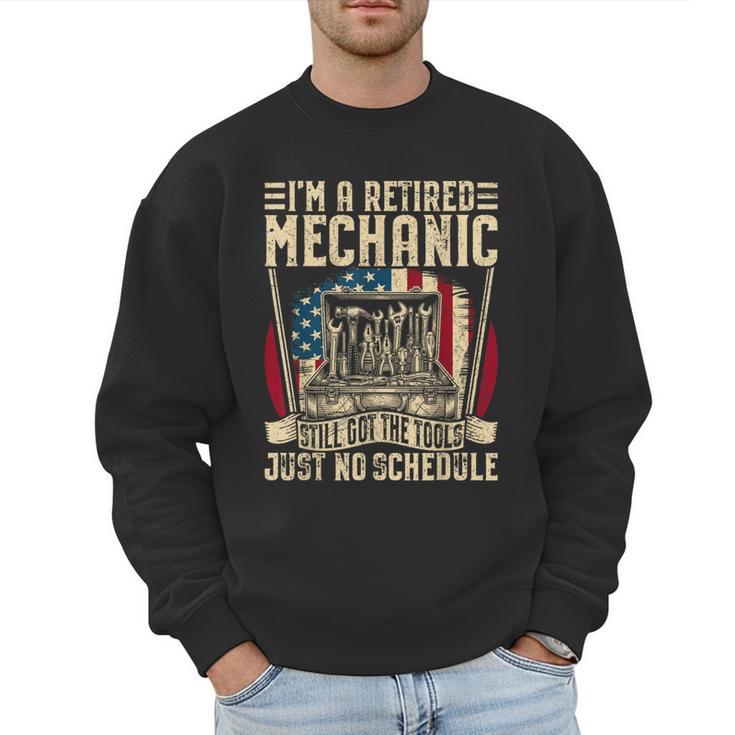 Retired Car Mechanic Tool Retirement Dad Grandpa Men Men Sweatshirt