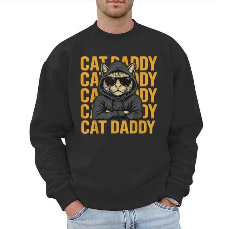 Retro Cat Daddy Style Animal For Men Women Kid Boy Girl Men Sweatshirt