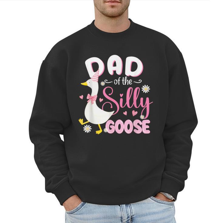Silly Dad Goose Dad 1st Birthday Family Matching Party Men Sweatshirt