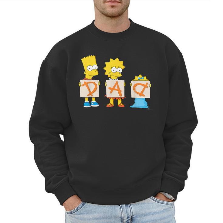 The Simpsons Father's Day Bart Lisa Maggie Dad Birthday Men Sweatshirt