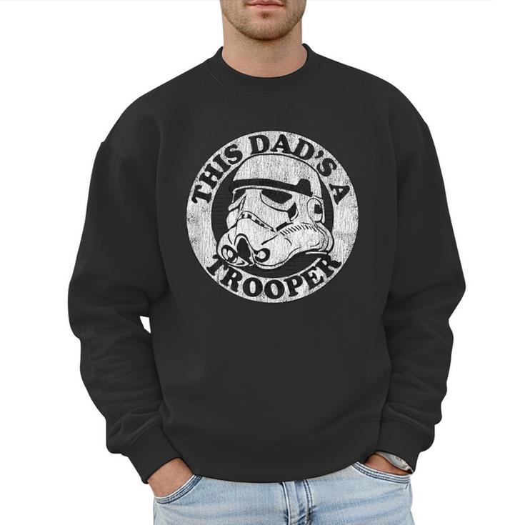 Star Wars Father's Day Stormtrooper This Dad Is A Trooper Circle Men Sweatshirt
