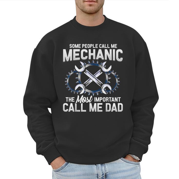 Tee Styley Mechanic Dad Novelty Small Men Sweatshirt
