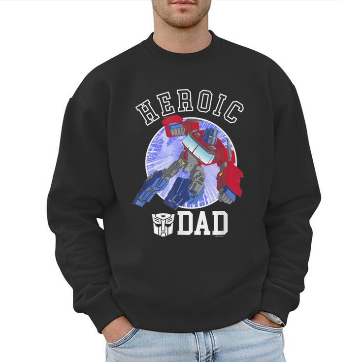 Transformers Father's Day Optimus Prime Heroic Dad Vintage Men Sweatshirt
