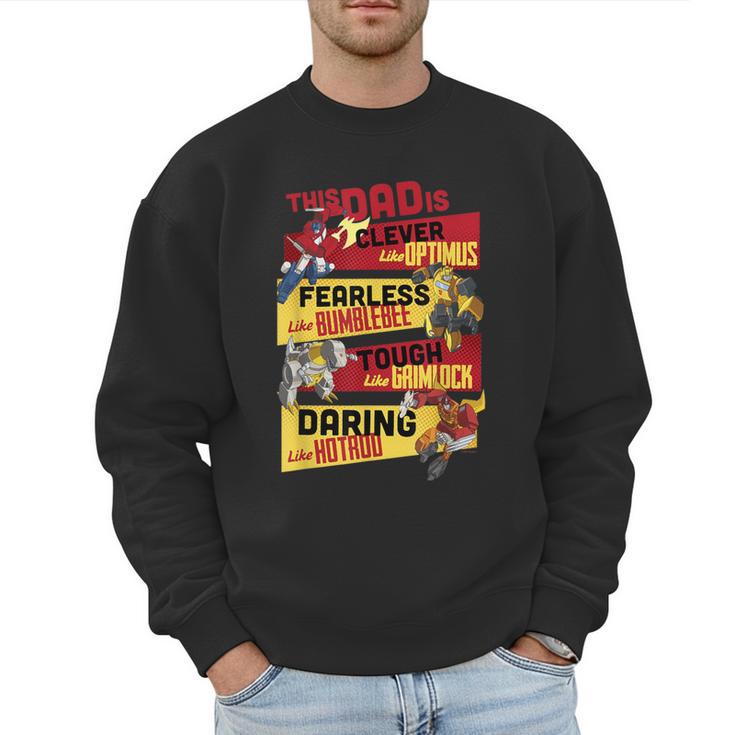 Transformers Father's Day Vintage Autobots Line Up Dad Is Men Sweatshirt