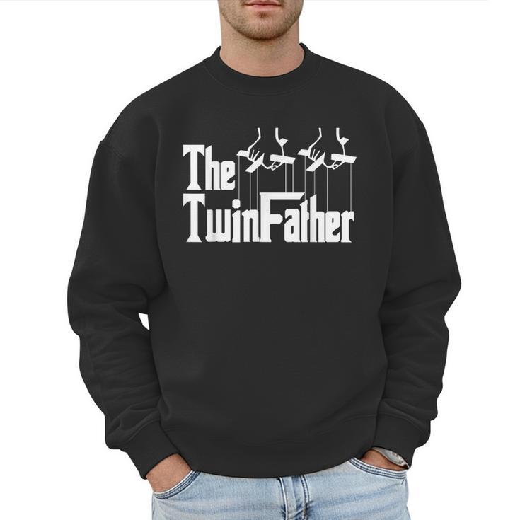 The TwinFather Father Of Twins Dad Fathers Day Men Sweatshirt